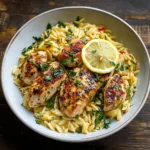 Lemon Chicken and Orzo: A Zesty One-Pan Comfort Dish