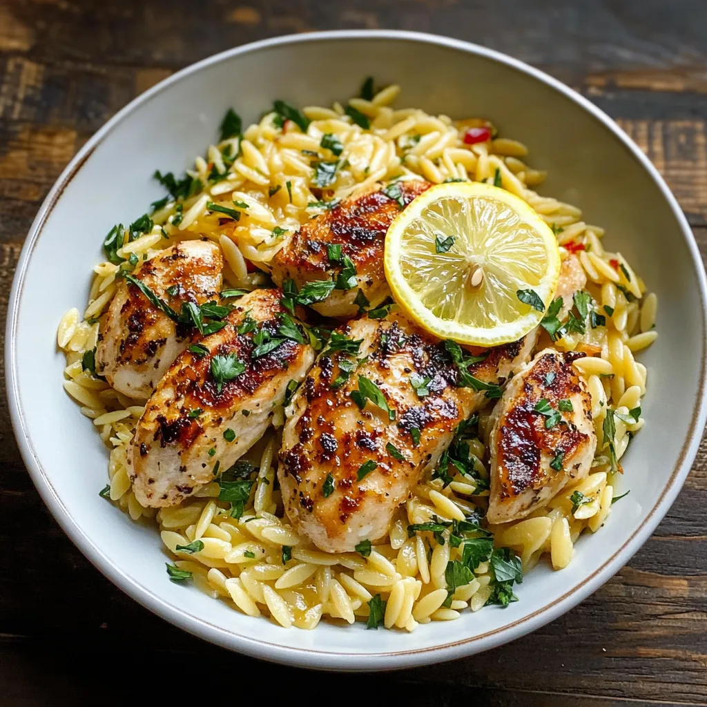 Lemon Chicken and Orzo: A Zesty One-Pan Comfort Dish