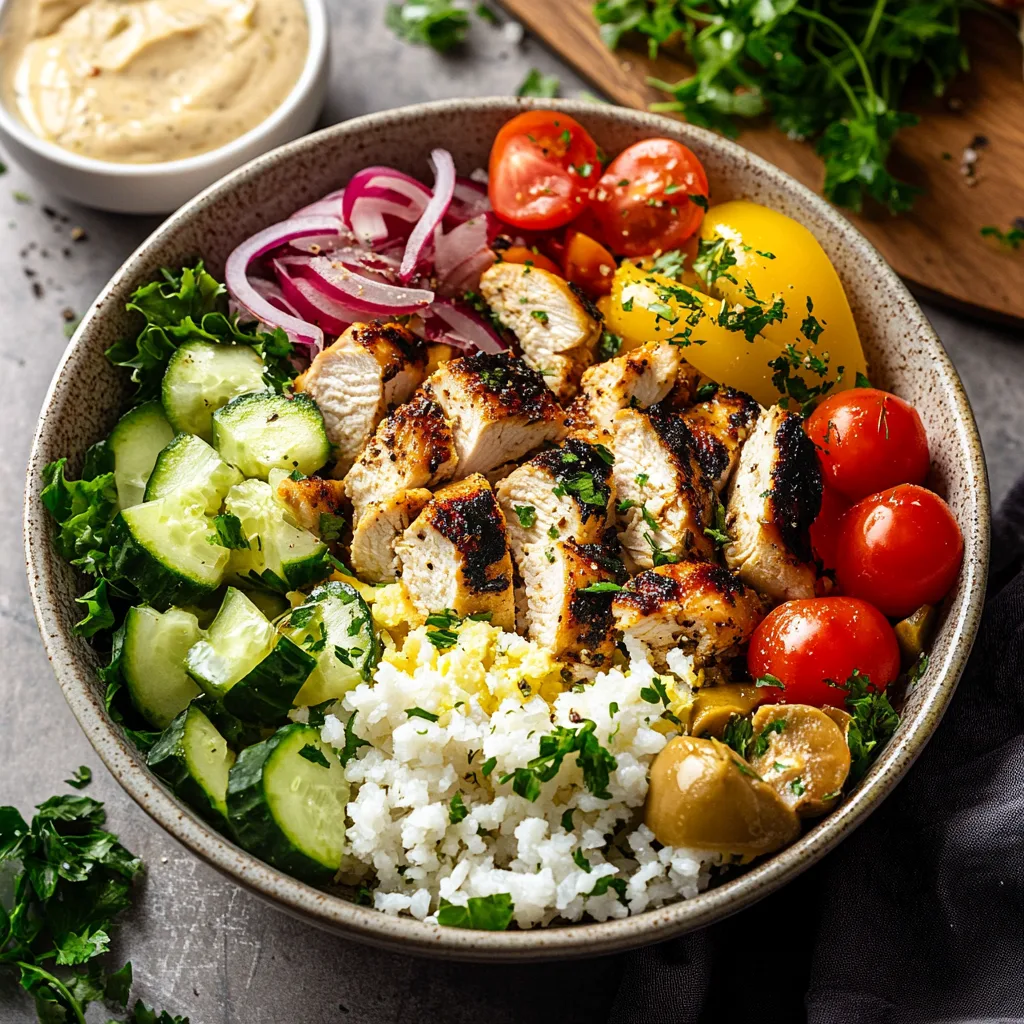 Mediterranean Chicken Bowls: A Flavor-Packed One-Bowl Feast