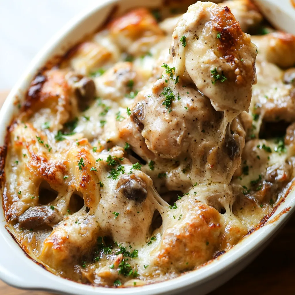 Chicken Marsala Casserole: Creamy Layers with Mushroom Magic