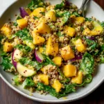 Tropical Quinoa Salad with Creamy Mango Dressing