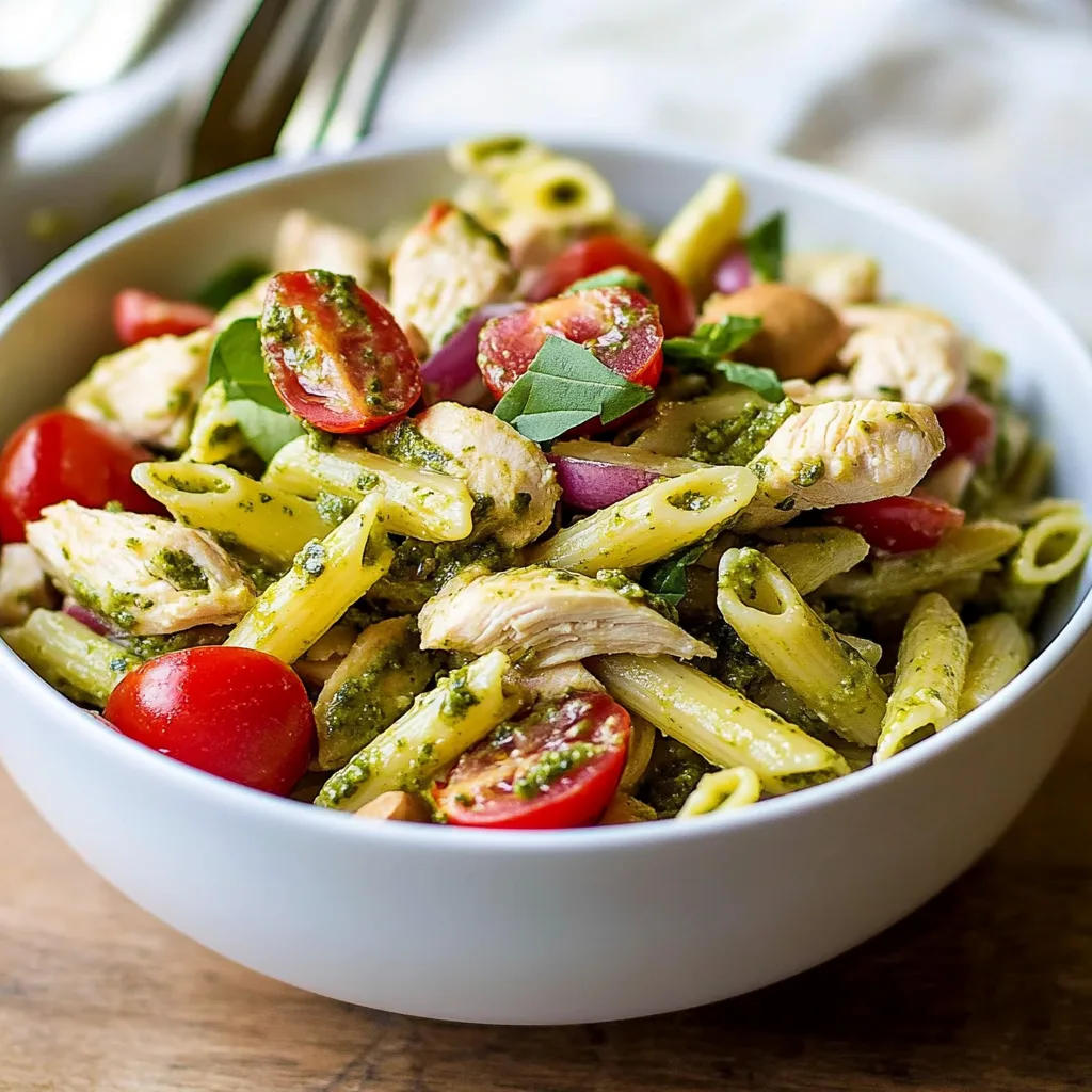 Chicken Pesto Pasta Salad: A Creamy, Herb-Infused Meal Prep Favorite