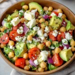 Chickpea Feta Avocado Salad
