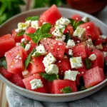Watermelon Feta Salad with Mint
