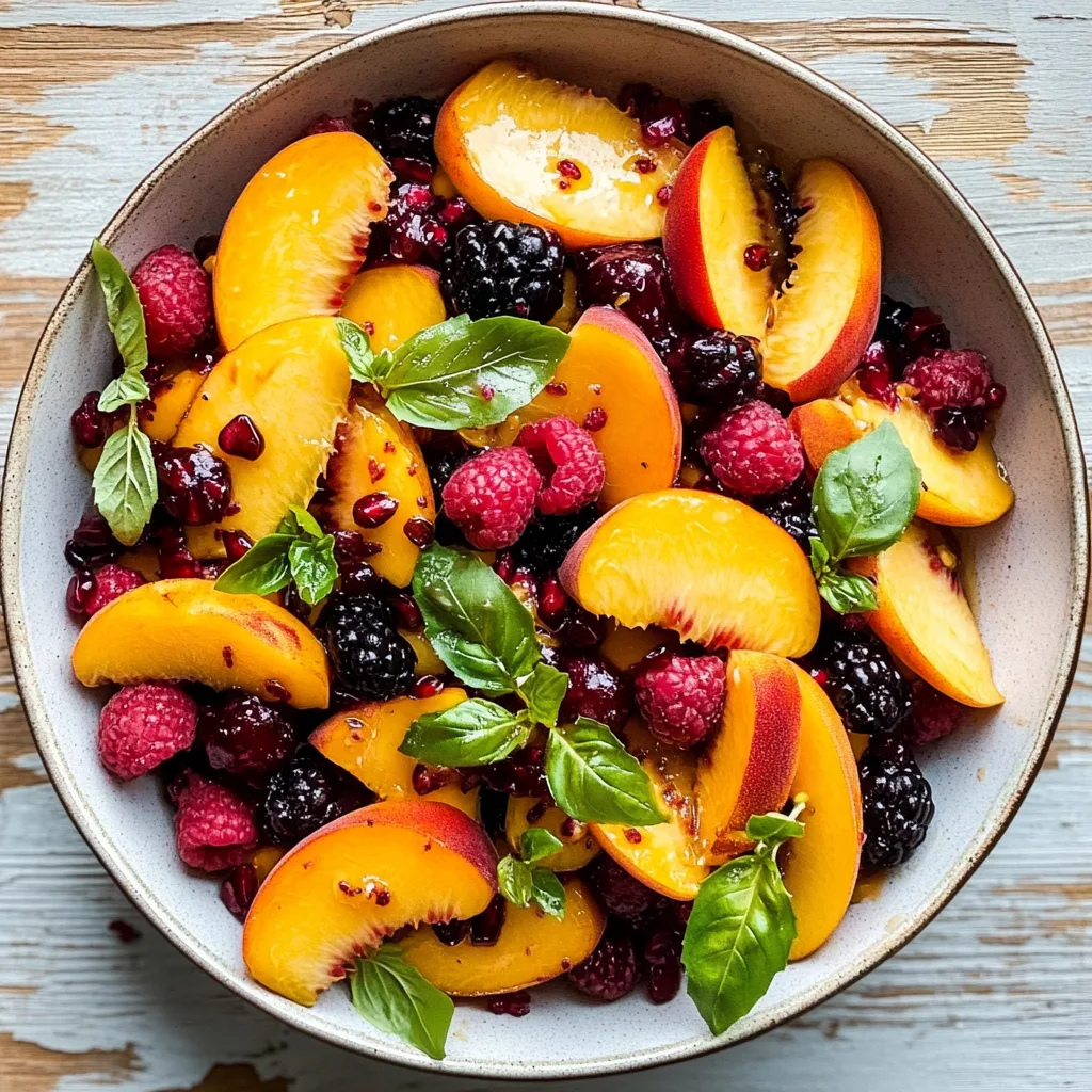 Summer Peach Fruit Salad
