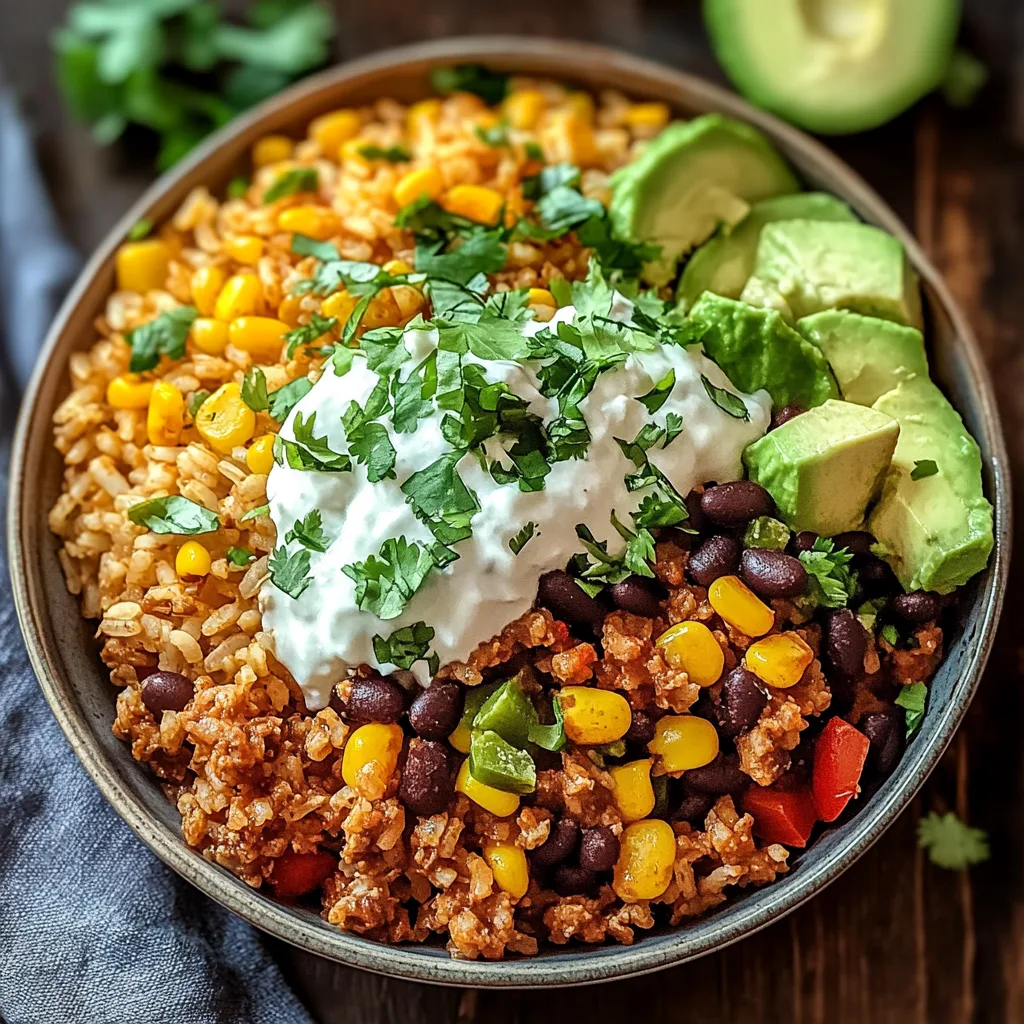 Savory Taco Rice Bowl