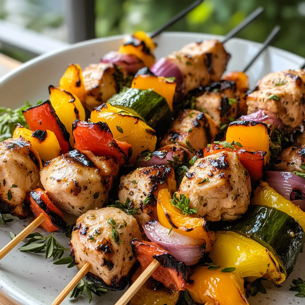 Summer Chicken Kabobs: A Grilled Mediterranean Delight