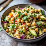 Quinoa Chickpea Salad with Lemon & Almonds