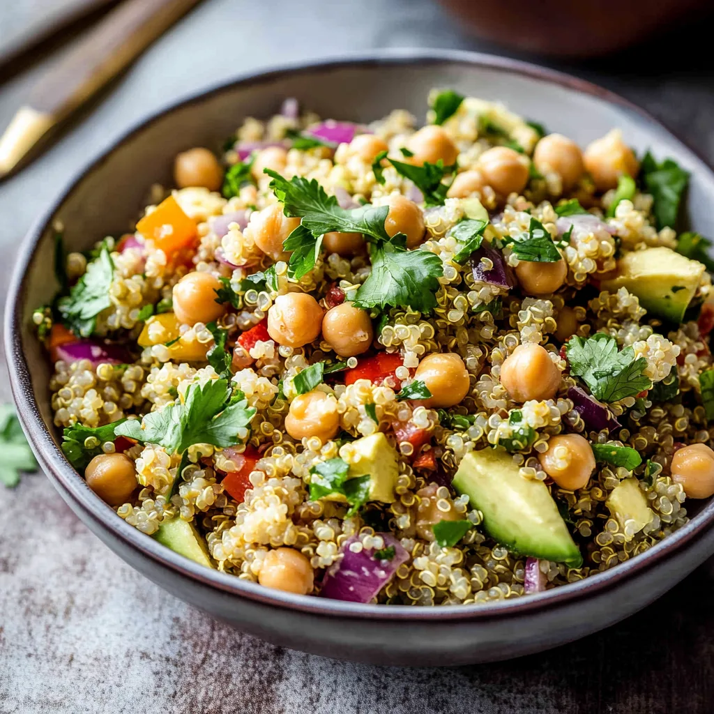 Quinoa Chickpea Salad with Lemon &amp; Almonds