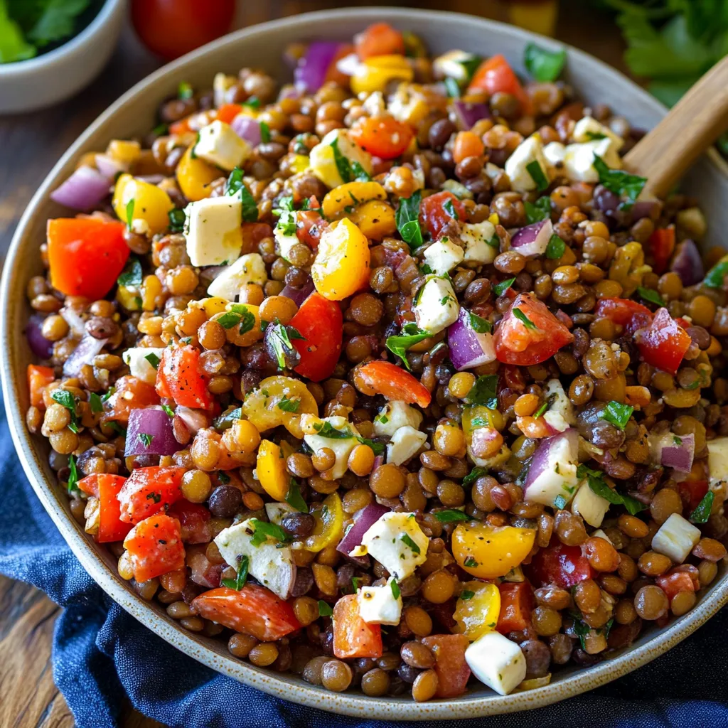 Mediterranean Lentil Salad: A Flavorful, Nutritious Recipe for All Occasions