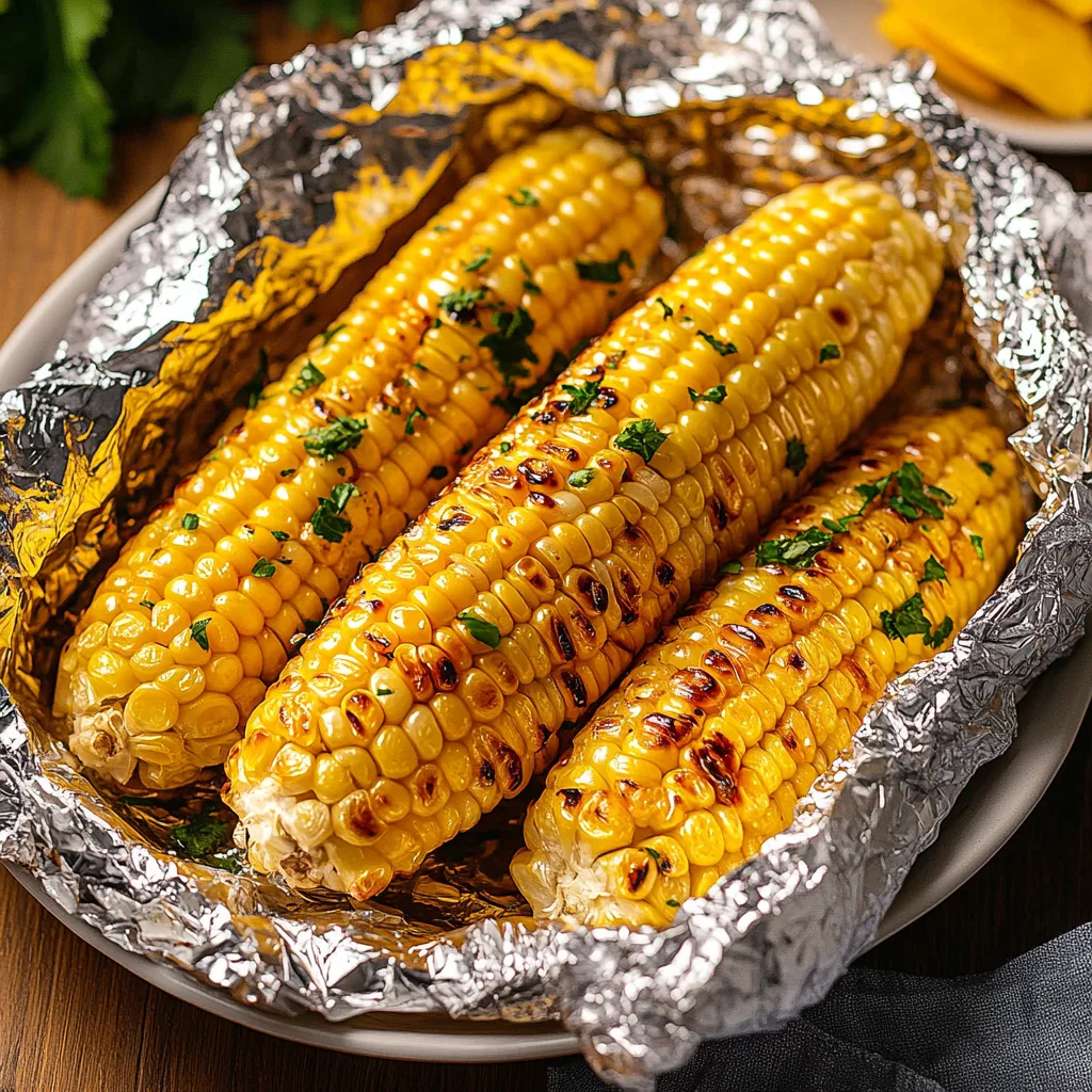 Grilled Corn on the Cob in Foil