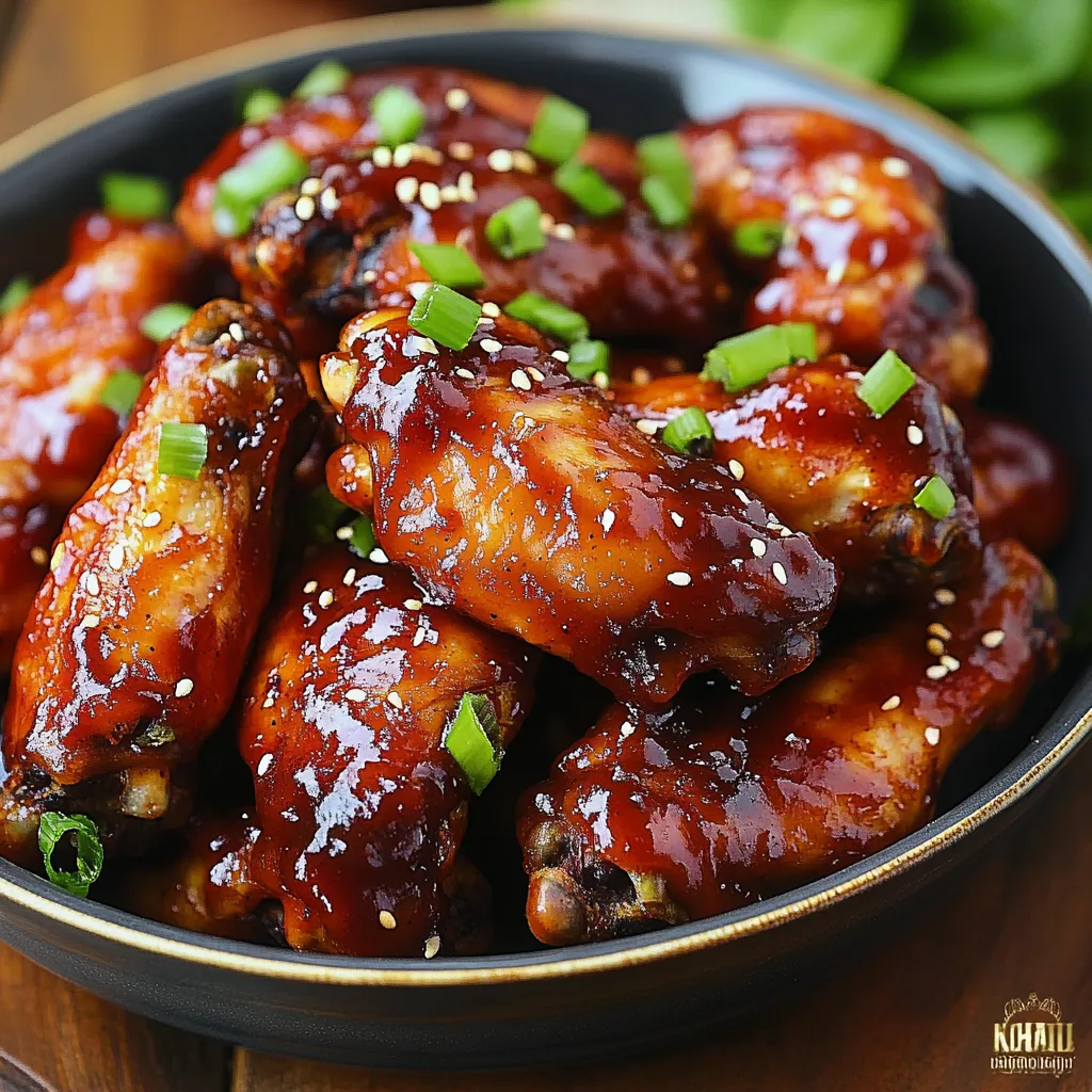 Sweet Spicy BBQ Crockpot Chicken Wings