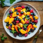 Summer Fruit Salad with Lemon Maple Thyme Dressing
