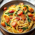 Hearty Spinach Tomato Pasta