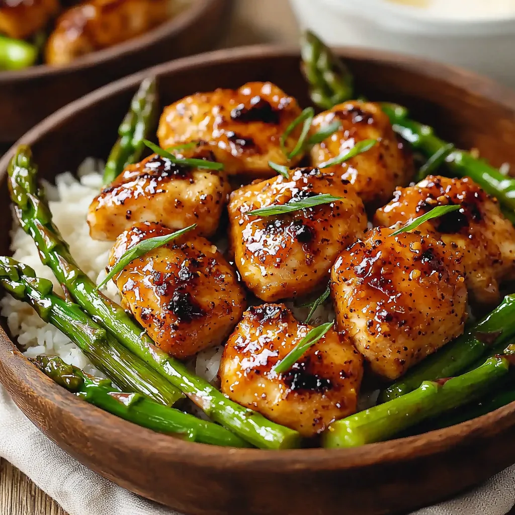 Honey Mustard Chicken with Asparagus