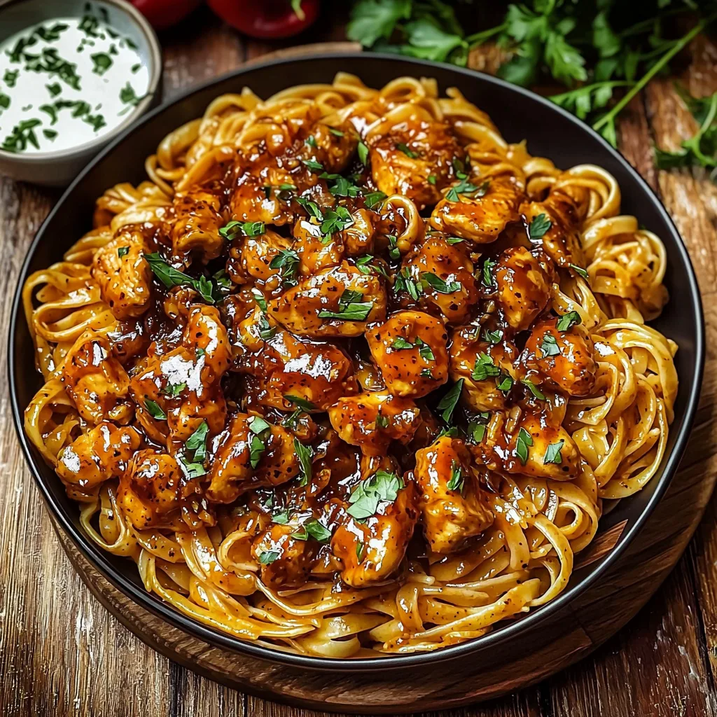 Spicy Cajun Honey Butter Chicken Pasta