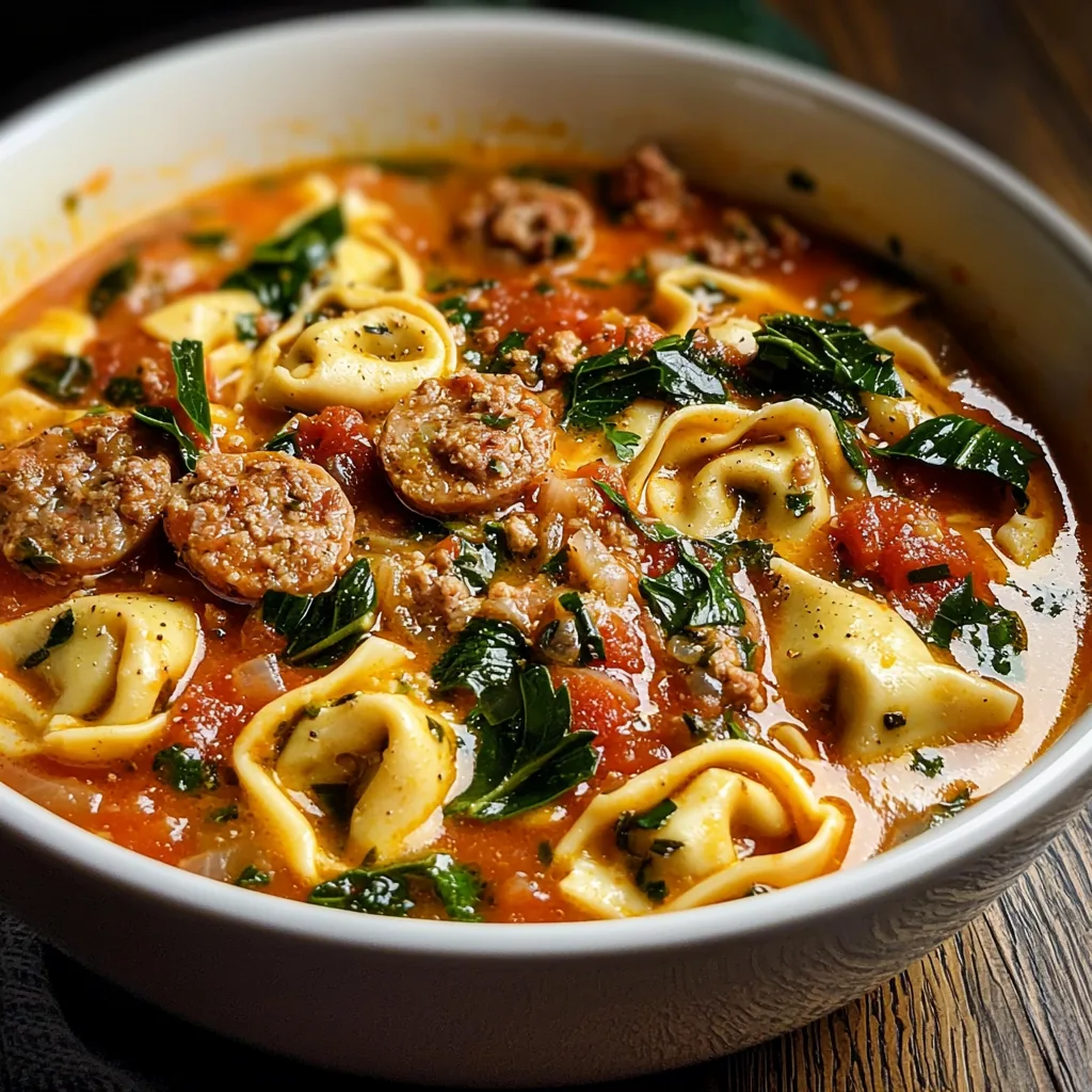 Italian Sausage Tortellini Soup