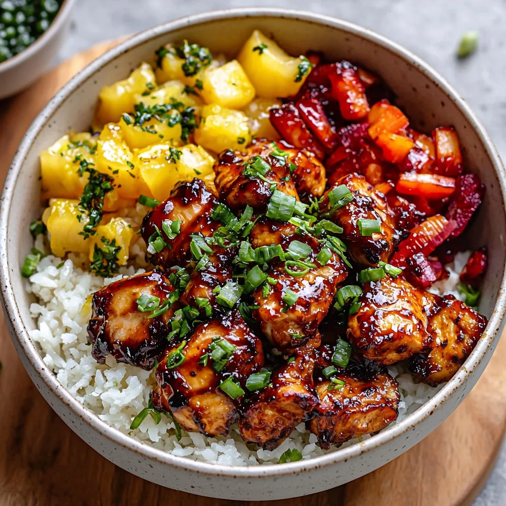 Sticky Hawaiian Chicken Bowl