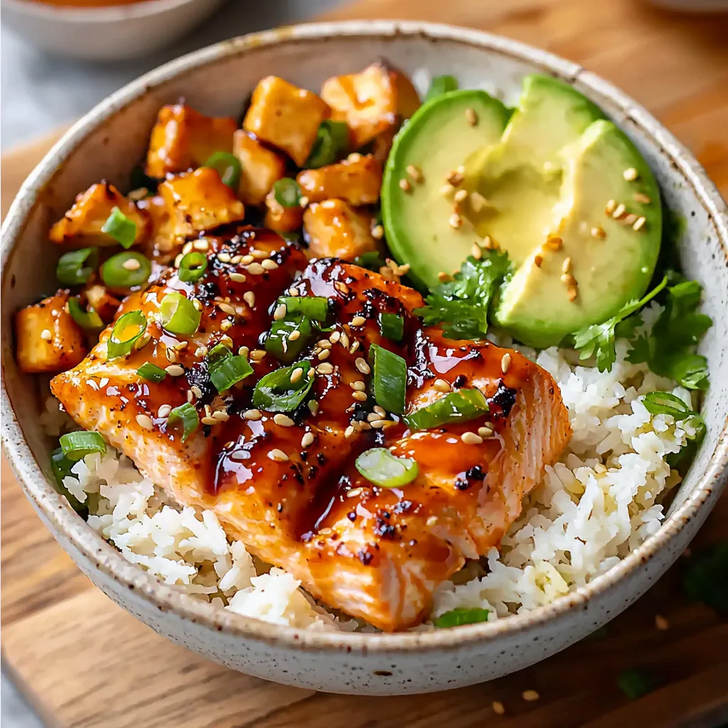 Honey Glazed Salmon Bowl