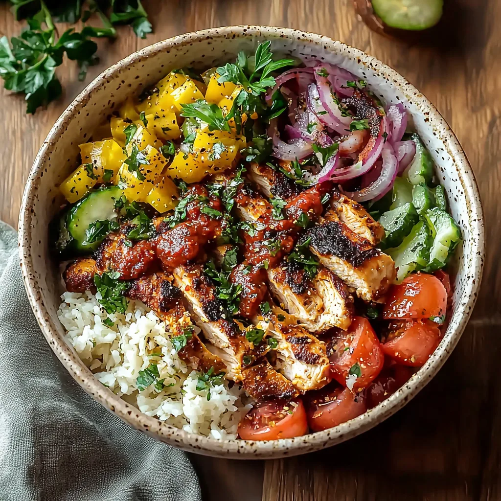 Mouthwatering Mediterranean Chicken Bowls