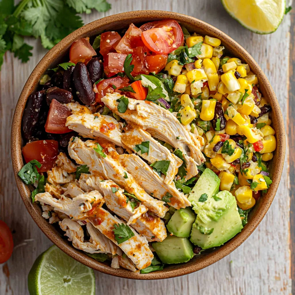 High Protein Southwest Chicken Salad