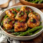 Homemade Honey Mustard Chicken with Asparagus