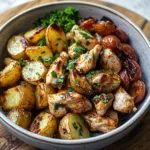 Skinny Chicken and Roasted Potato Bowl