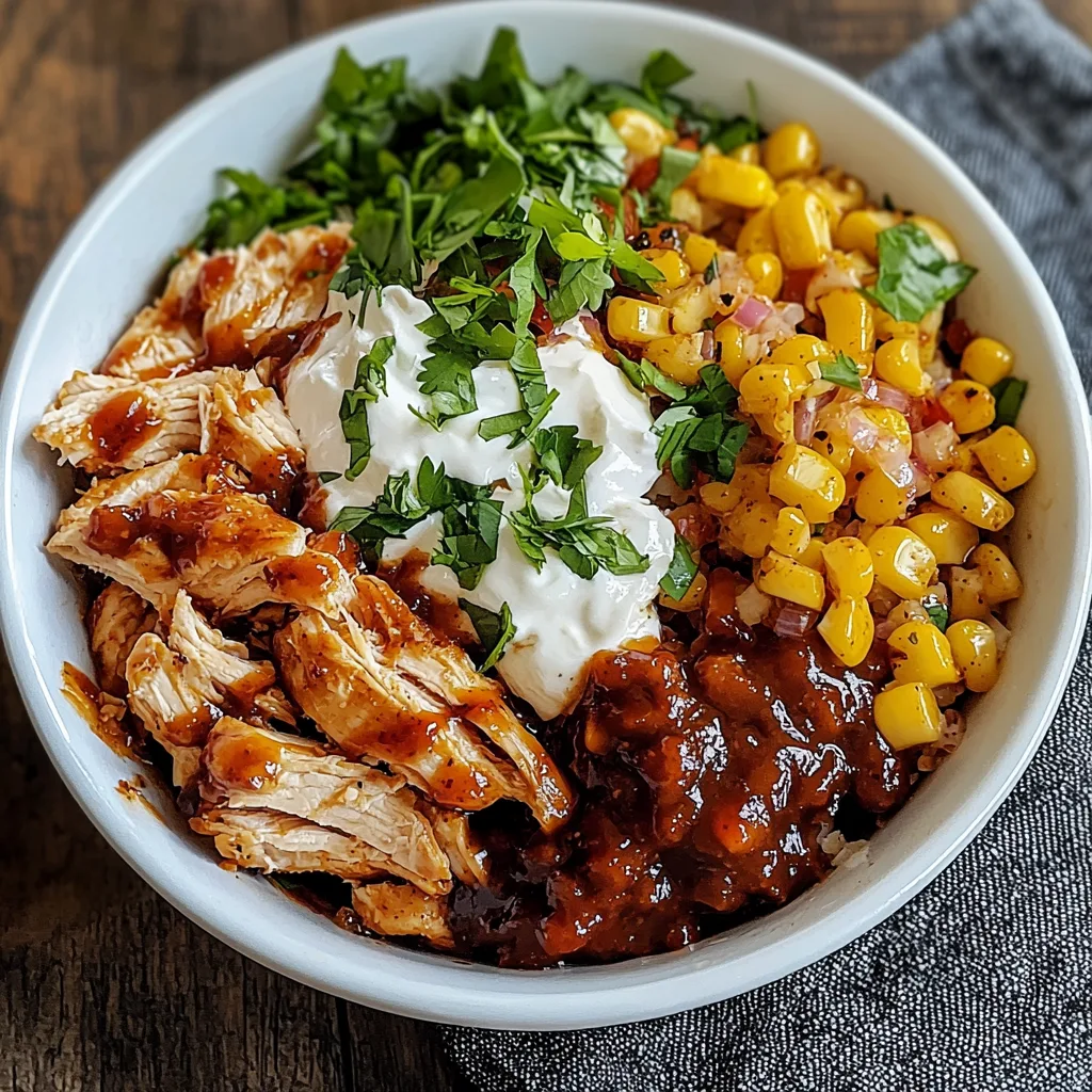 High Protein BBQ Chicken Ranch Bowl