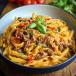 High Protein Creamy Beef Pasta Recipe