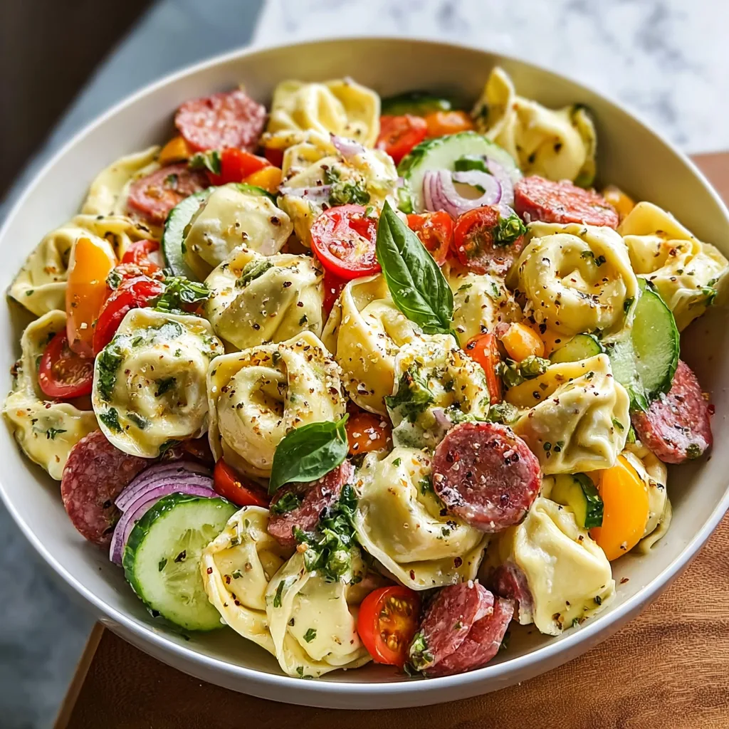 Italian Tortellini Pasta Salad