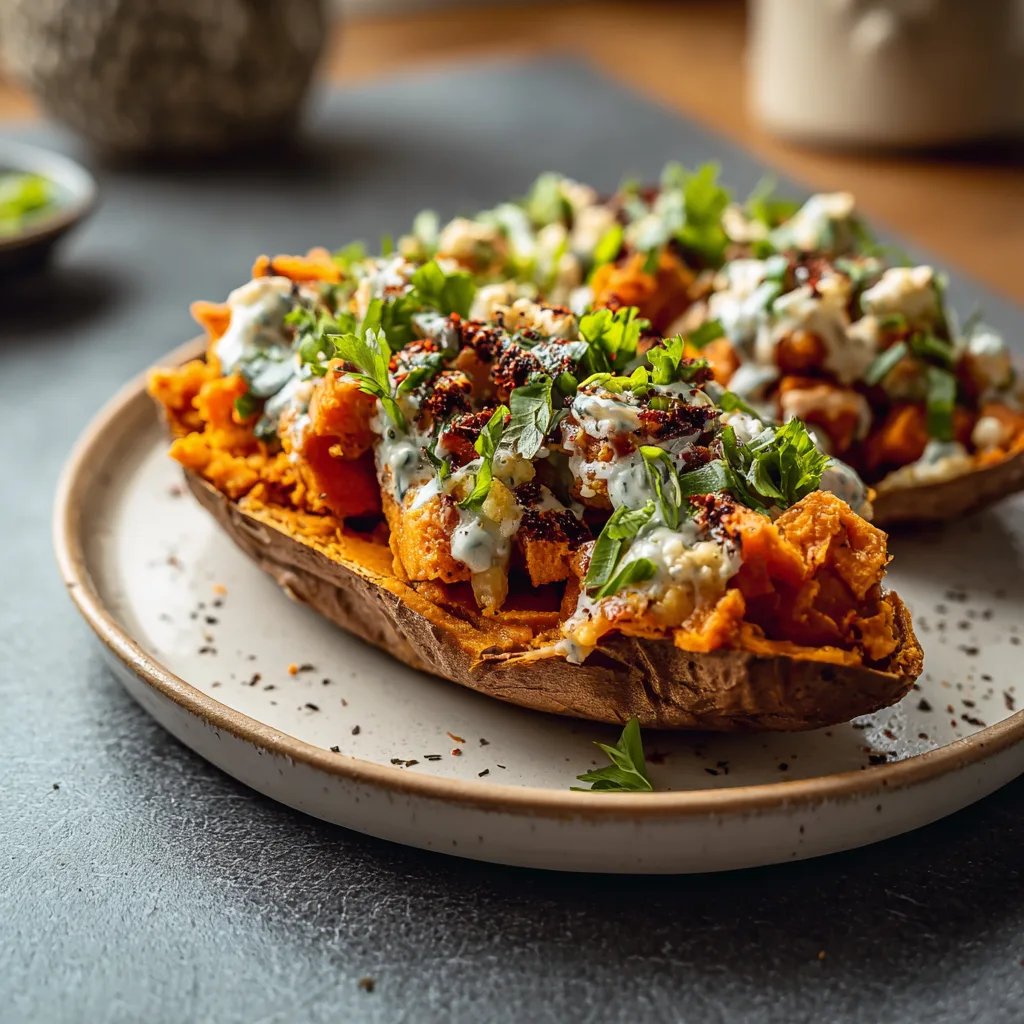 Protein Loaded Sweet Potato Boats: A Wholesome &amp; Delicious Meal