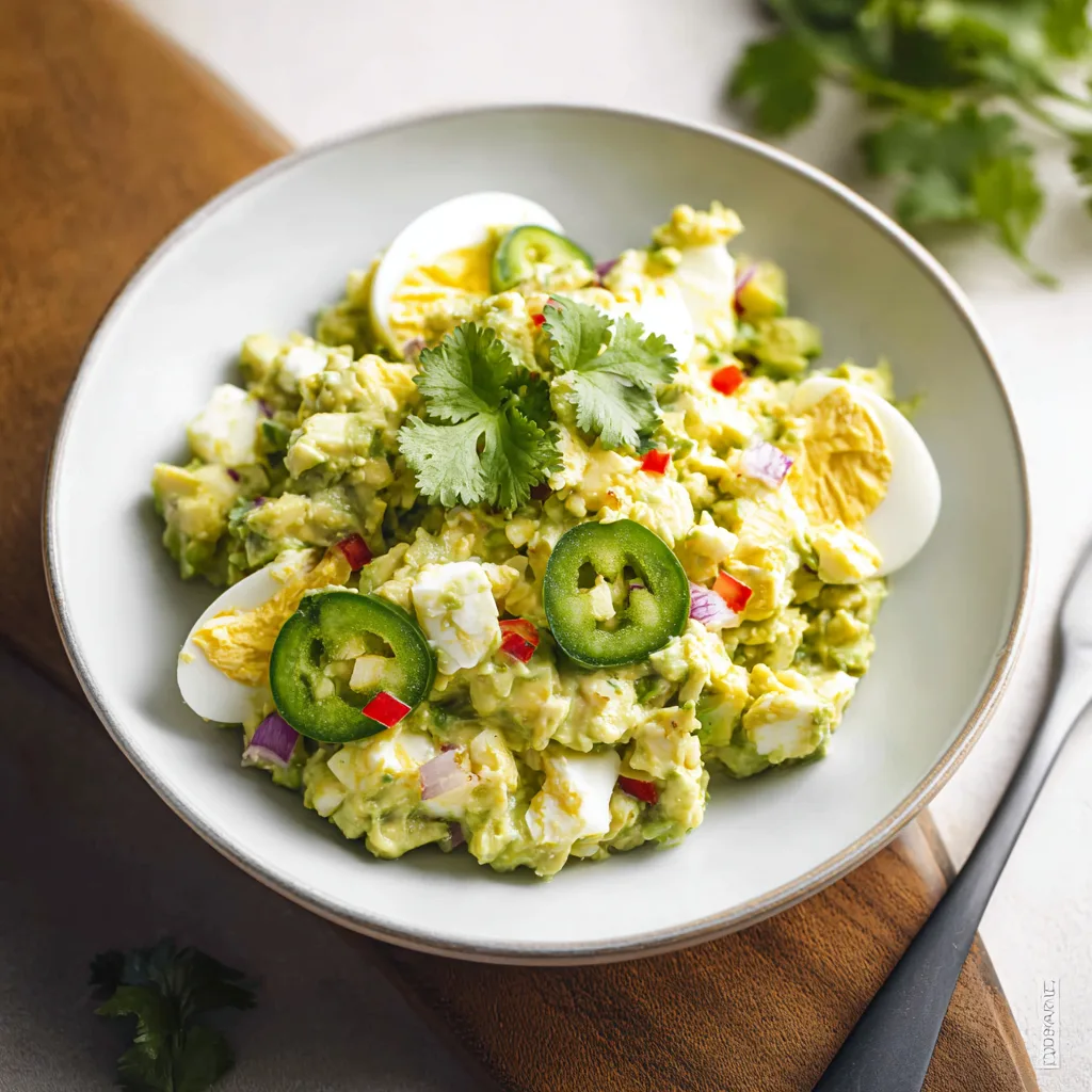 High Protein Avocado Egg Salad (10-Minute Recipe)