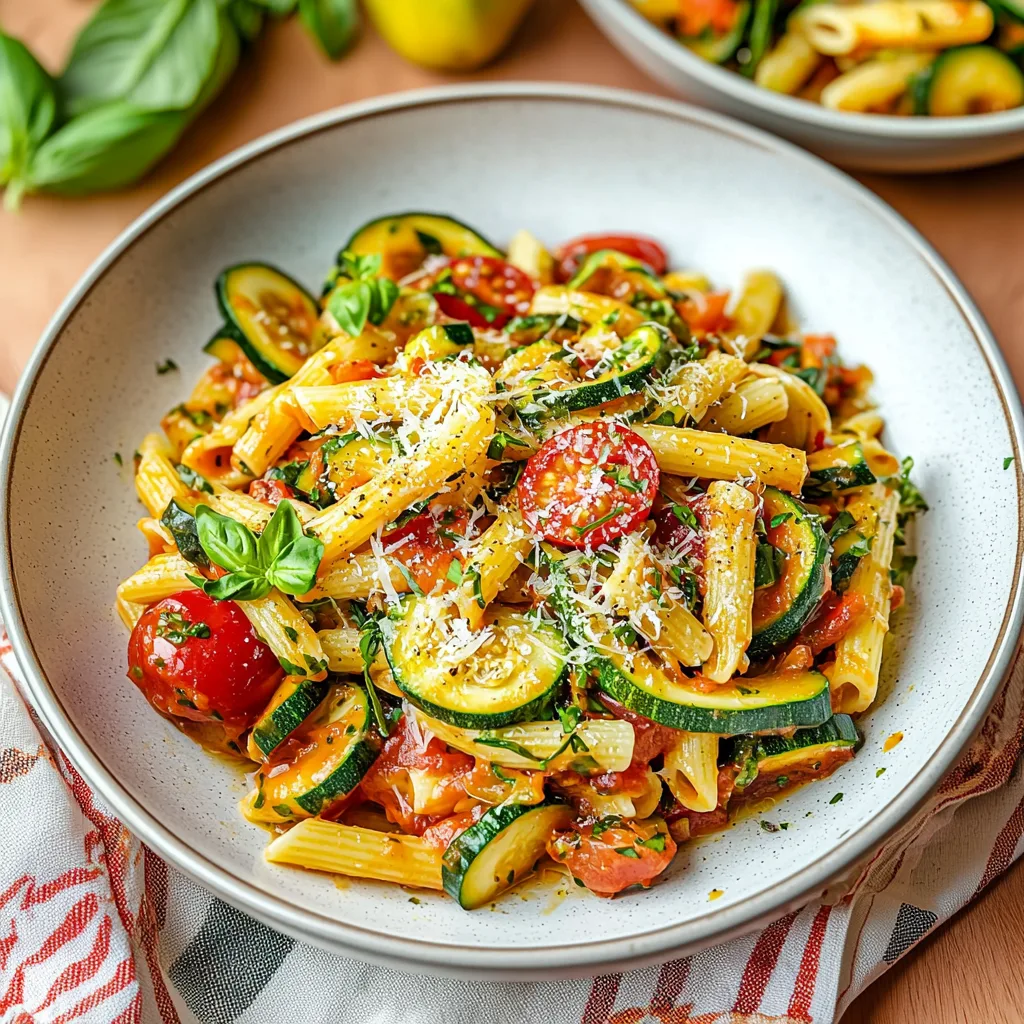 Delicious Tomato Zucchini Pasta Recipe
