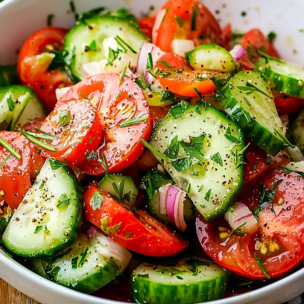 Refreshing Cucumber Tomato Salad: Your New Go-To Side