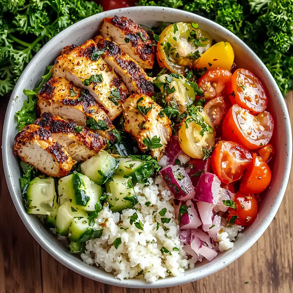 Healthy Greek Chicken Bowl Recipe: A Fresh Mediterranean Meal