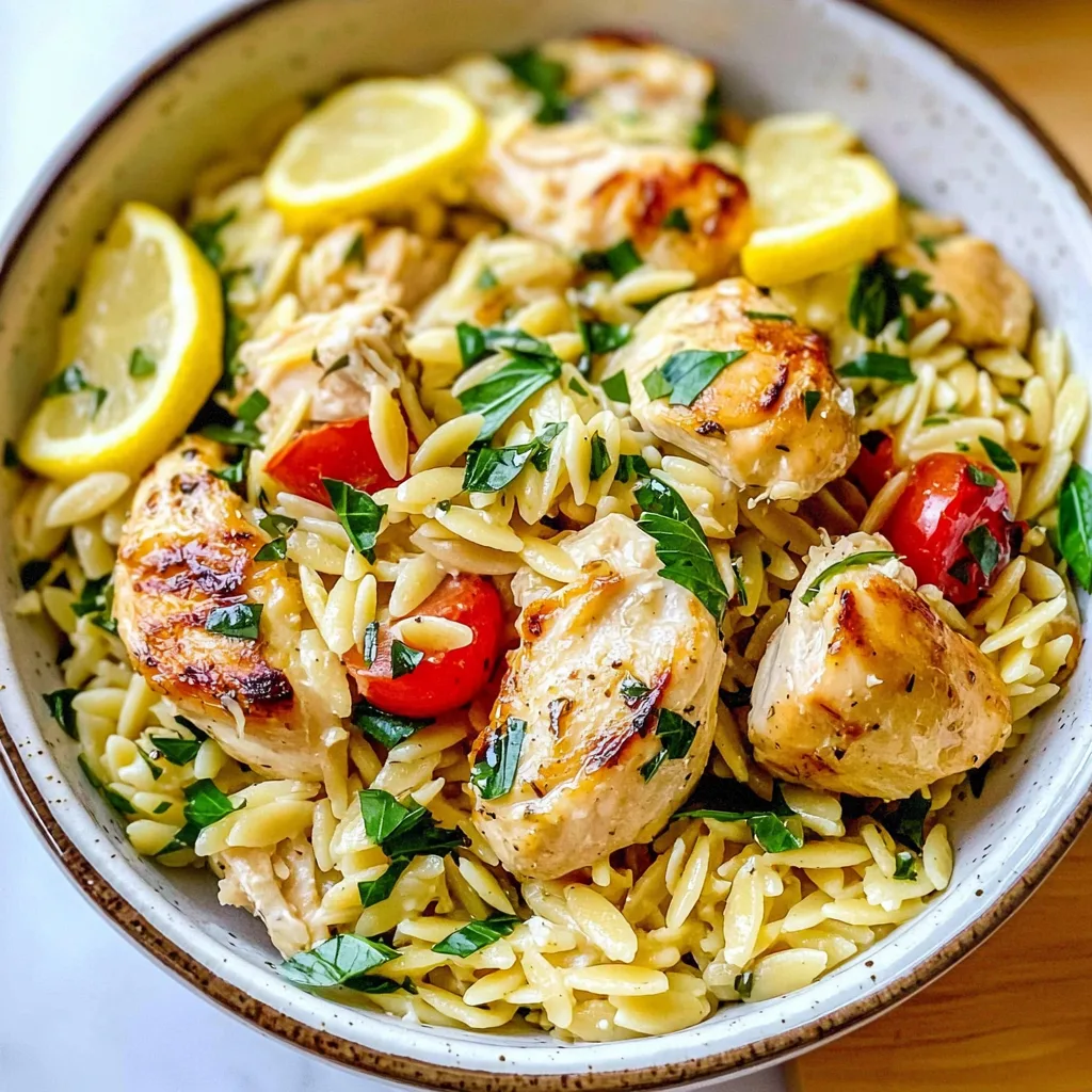 Greek Lemon Chicken and Orzo