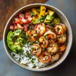 The Ultimate Charred Shrimp and Avocado Bowl