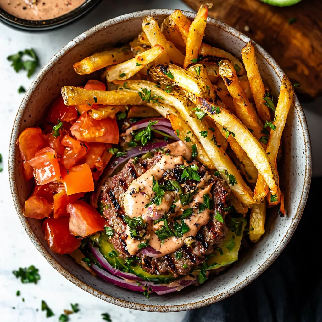 The Best Burger Bowls with Fries: A Whole30 &amp; Paleo Delight