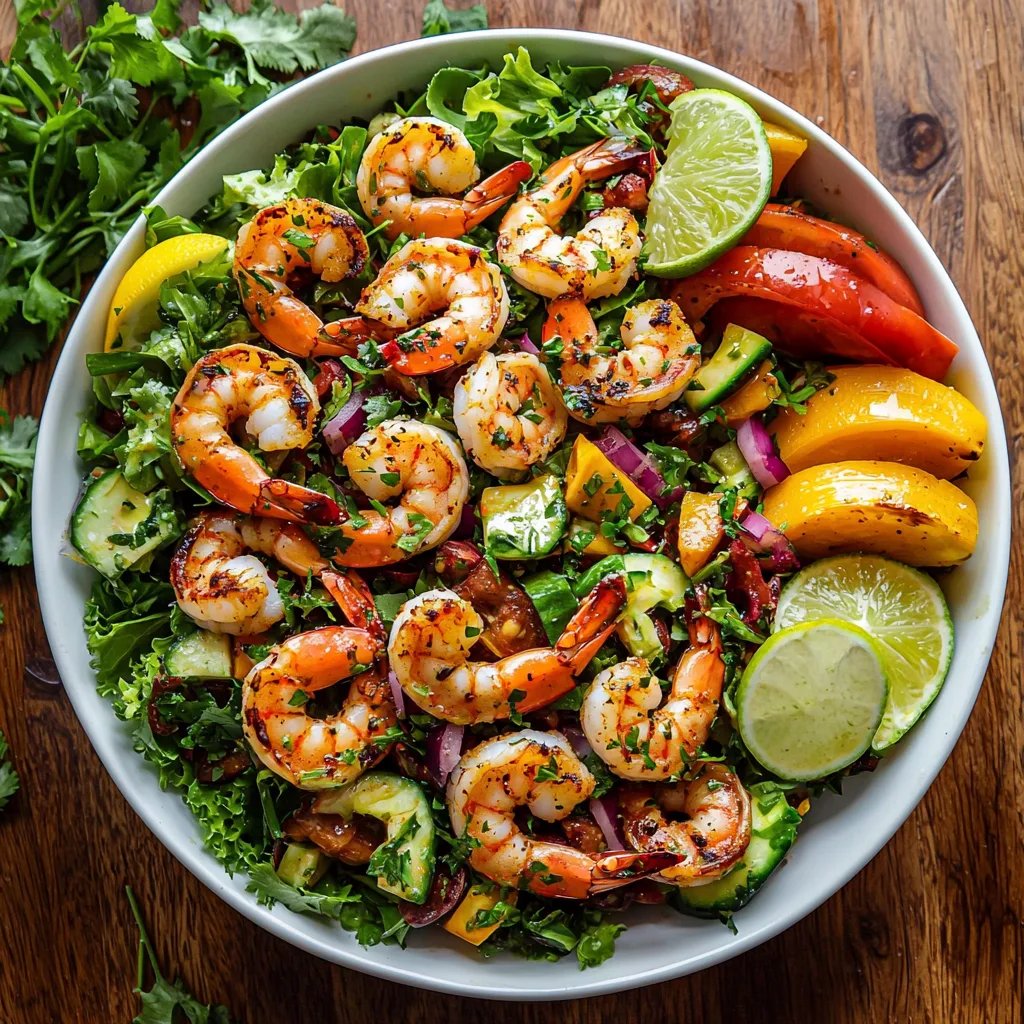 Chipotle Shrimp Salad with Cilantro Lime Vinaigrette