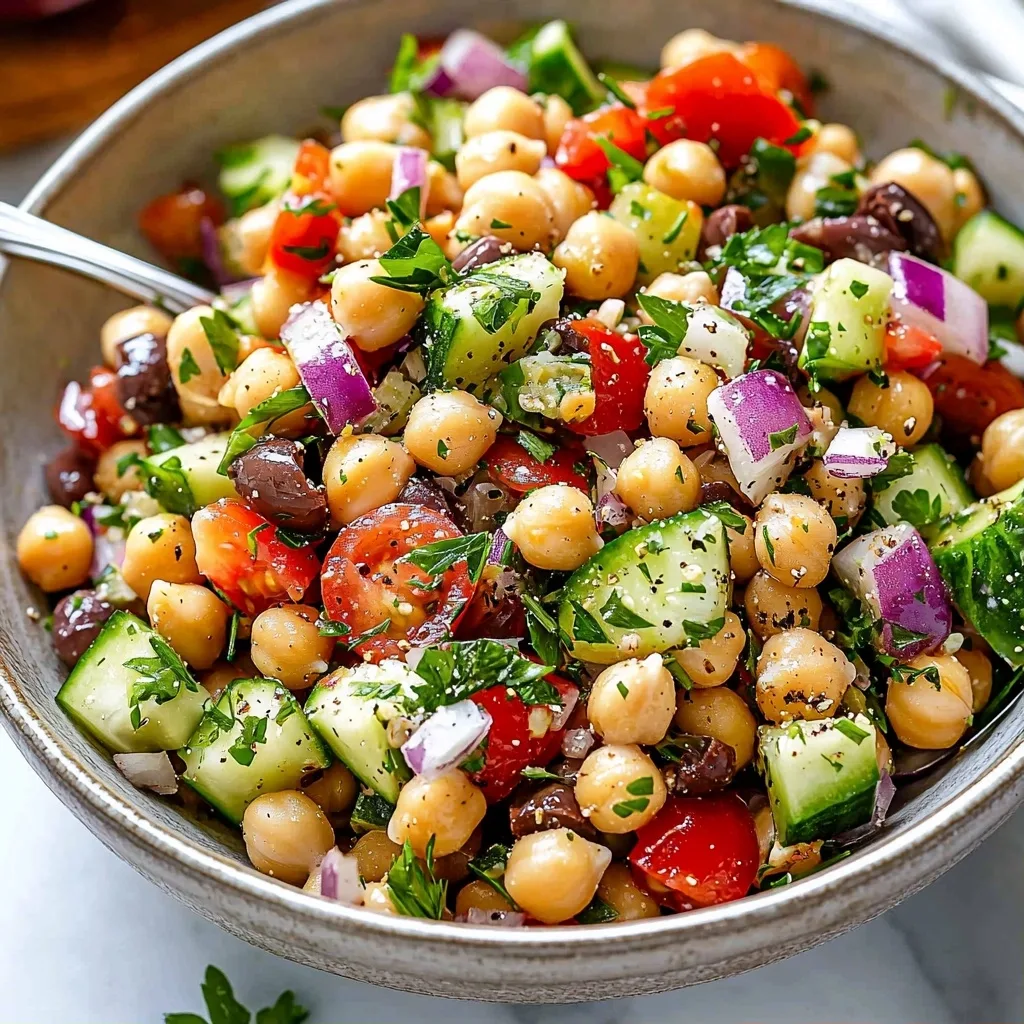 10-Minute Mediterranean Chickpea Salad