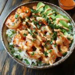 Quick Shrimp Rice Bowls with Spicy Mayo