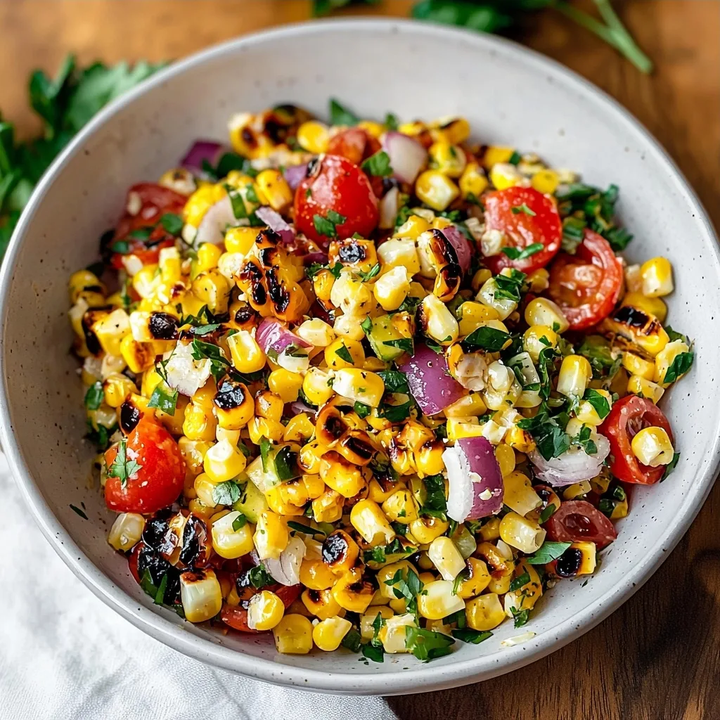 Fresh Grilled Corn Salad