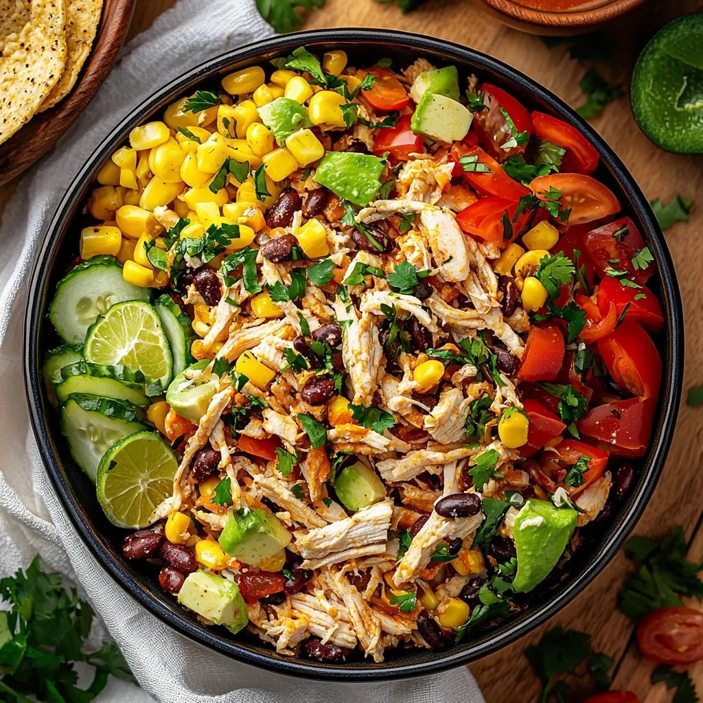 Southwest Shredded Chicken Salad: Your New Favorite Lunch