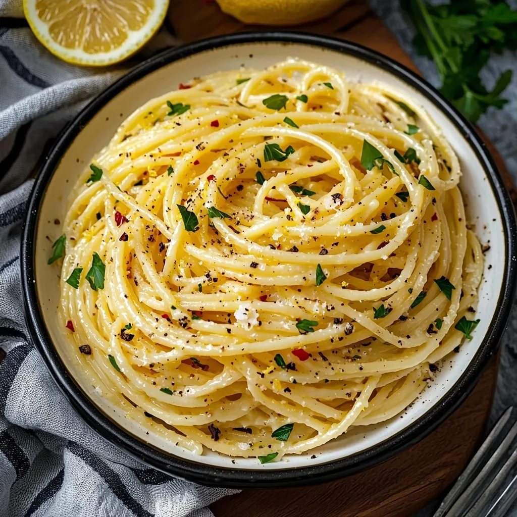 Easy Lemon Butter Garlic Pasta Sauce Recipe