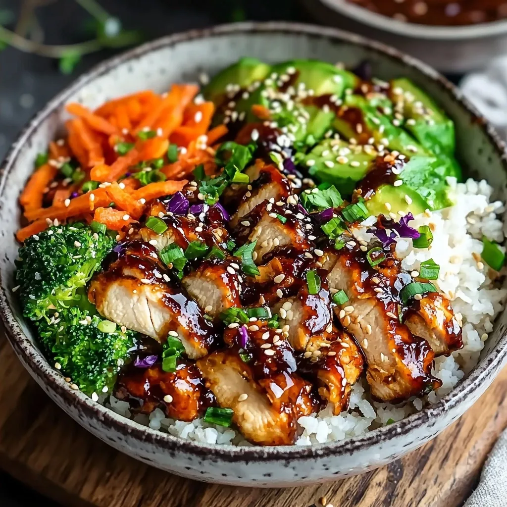 The Best Sticky Chicken Bowls Recipe