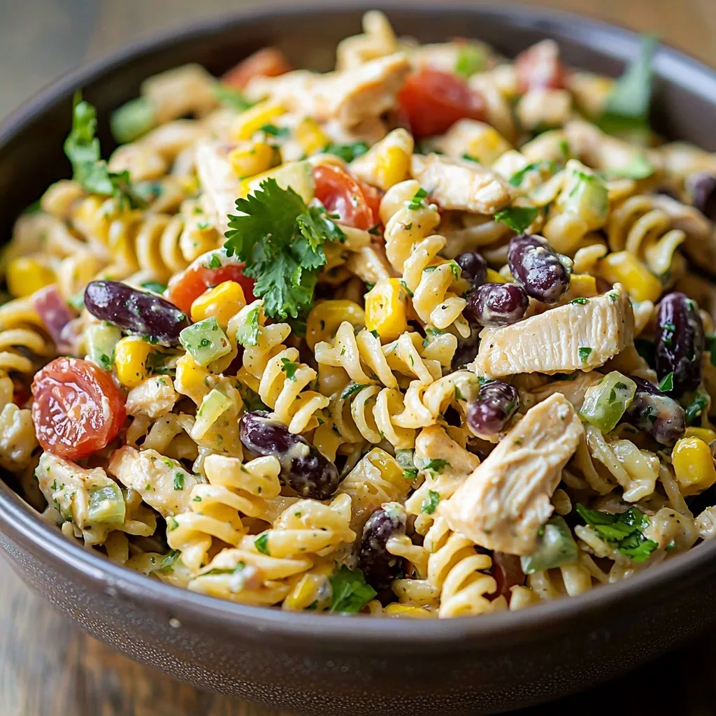 Loaded Southwestern Chicken Pasta Salad