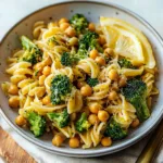 Easy Lemon Broccoli Chickpea Pasta