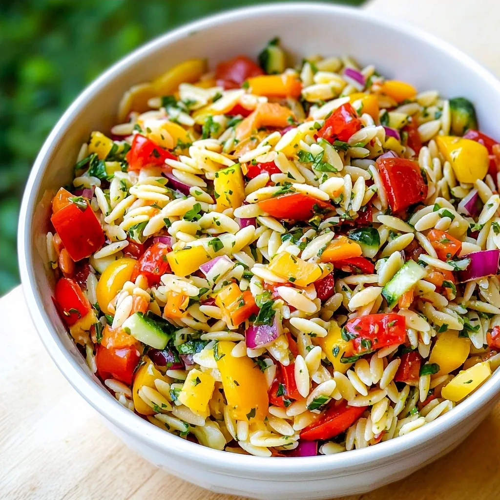 Summer Orzo Pasta Salad