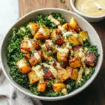 Spicy Potato Kale Bowls with Mustard Tahini Dressing