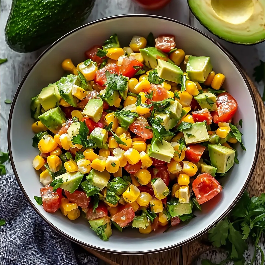 Summer Corn Salad with Avocado